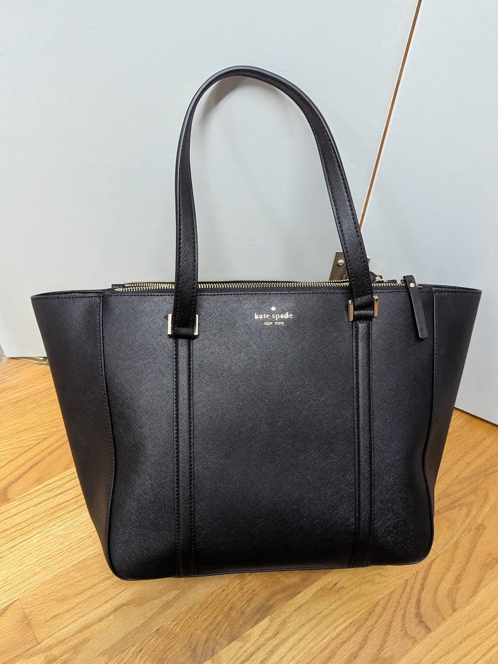 kate spade Leather Tote with Gold Hardware